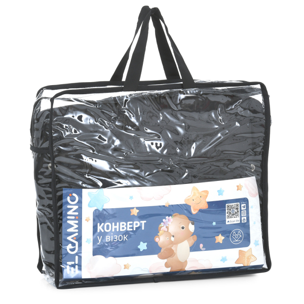 Водонепроницаемый конверт в детскую коляску с сумкой EL CAMINO ME 1131 Footmuff Plus Black Черный