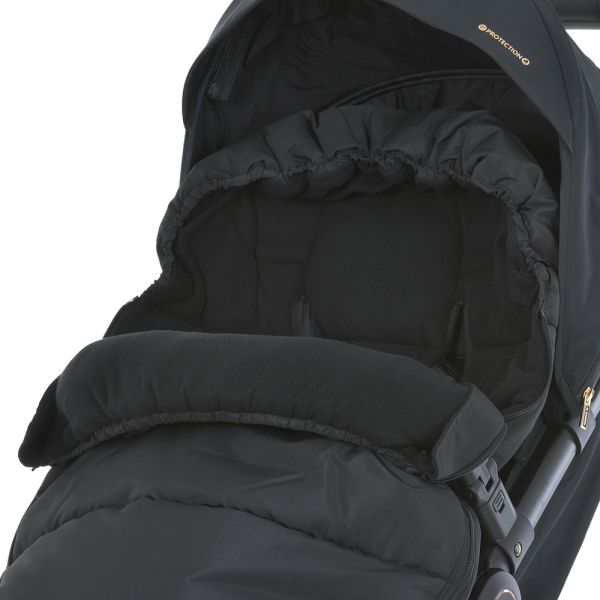 Водонепроницаемый конверт в детскую коляску с сумкой EL CAMINO ME 1131 Footmuff Plus Black Черный