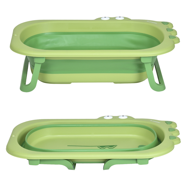 Ванночка ME 1141 CROCO Green детская, силикон, складная, 80*53,9*20,8, зеленый