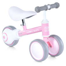 Детский беговел на трех колесах с мягким сиденьем Profi Kids 6 MBB 1016-1 Бело-розовый