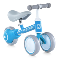 Детский беговел на трех колесах с мягким сиденьем Profi Kids 6 MBB 1016-2 Голубой