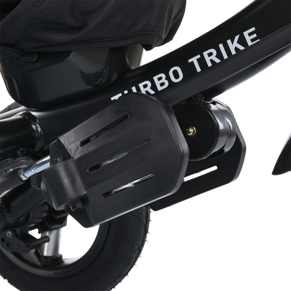 Велосипед трехколесный TURBOTRIKE MT 1006-1 черный надувные колеса