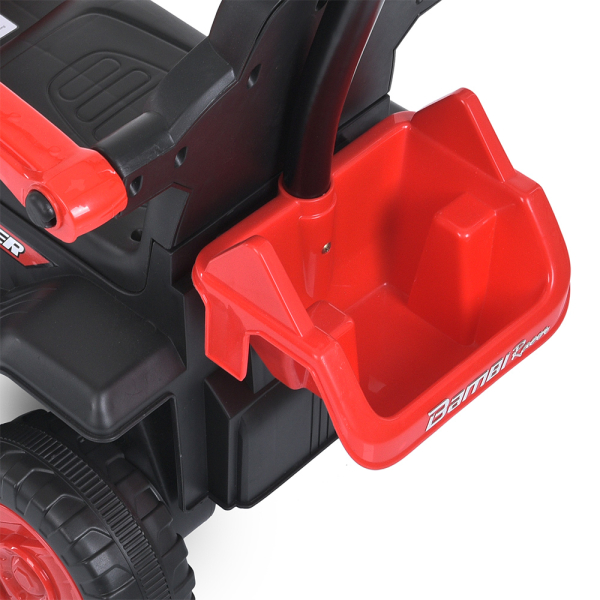 Детская каталка-толокар в виде Экскаватора с ковшом с музыкой и USB Bambi M 5787B-3