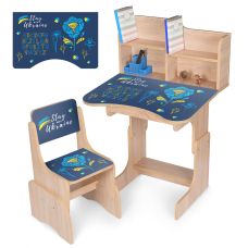 Дитяча Парта Bambi N 2071-4-3 Stay with Ukraine -  дерево, зі стільчиком