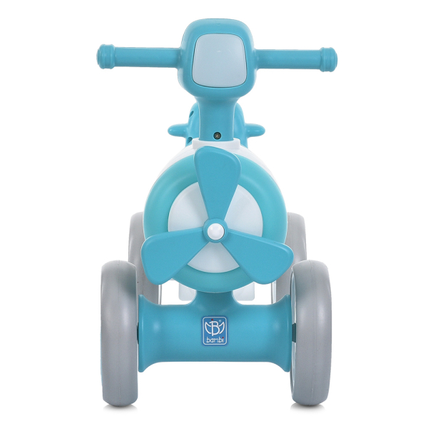 Детская каталка-толокар Самолет с подсветкой и музыкой Bambi M 5854E-5 Зеленый
