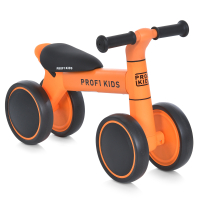 Детский беговел на четырех колесах с мягким сиденьем Profi Kids 7 дюймов MBB 1014-5 Оранжевый