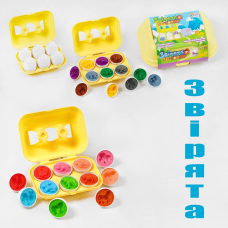 3D сортер "Звірята" 78805 "4FUN Game Club", "Яєчний лоток", 6 штук