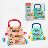 Ходунки-каталка с игровым центром 67127 "WToys", 2 цвета, сортер, шестеренки, свет, песни, сказки, на батарейках