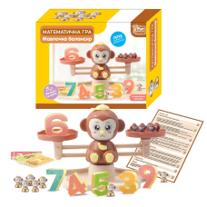 Математична гра Балансир "Мавпочка" 54391 "4FUN Game Club", мелодії та звуки, 30 карток, 19 мавпочок, 10 цифр