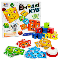 Емоджі куб 68831 "4FUN Game Club", 48 карток, дзвінок, кубики