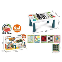 Игровой набор 2035 6 в 1, крестики-нолики, OCA, змейки и лесенки, лудо, шахматы, шашки