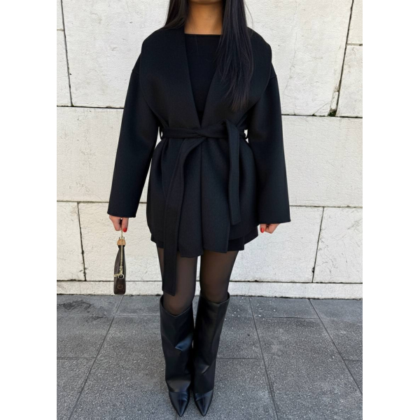 Жіноче пальто oversize кашемір, колір молочний 42-48