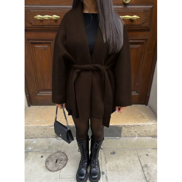 Жіноче пальто oversize кашемір, колір молочний 42-48