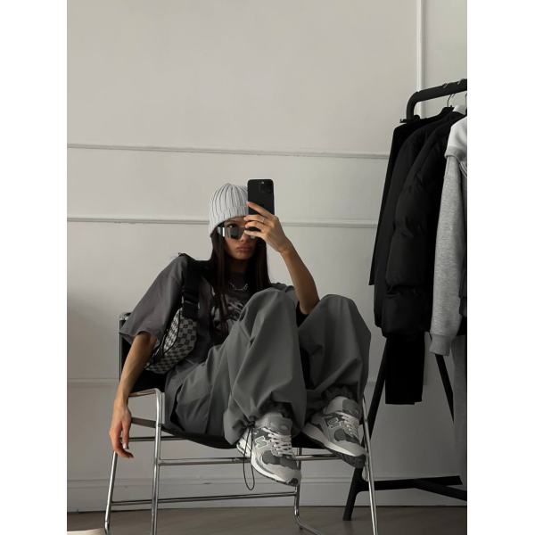 Жіноча футболка unisex кулір графіт, колір графіт 42-46