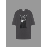Жіноча футболка unisex кулір графіт, колір графіт 42-46