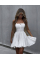 Жіноча міні сукня на бретелях з приталеним корсетом та пишною спідницею, колір чорний 42-44