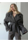 Жіноче пальто укорочене кашемірове стильне, колір беж 42-46