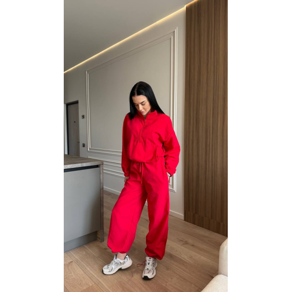 Жіночий костюм oversize плащівка жатка, колір чорний 42-46