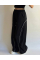 Жіночі штани oversize двонитка, колір чорний 42-48