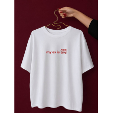 Жіноча футболка oversize турецький кулір, колір білий oversize