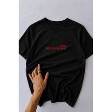 Жіноча футболка oversize турецький кулір, колір чорний oversize