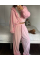Жіночий костюм оверсайз велюр, колір сіро-блакитний 42-46