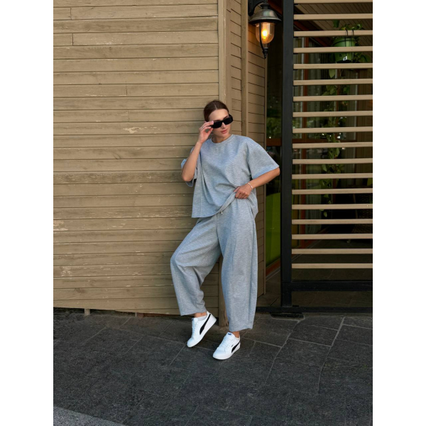 Жіночий костюм oversize лакоста дабл фейс, колір лайм one size